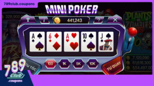 Hình ảnh minh họa trò chơi Poker trực tuyến với bàn chơi và các quân bài, thể hiện sự chiến thuật và căng thẳng trong trò chơi